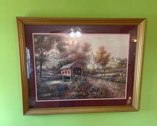 Razzberry Creek Crossing by Carl Valente art