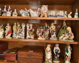 European and Japanese style figurines