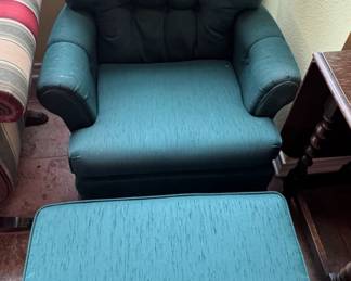 Rocker with matching ottoman