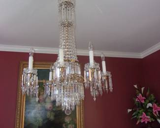 Beautiful Crystal Chandelier w/Prisms