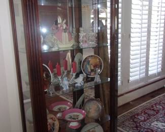 Large Lighted Curio Cabinet