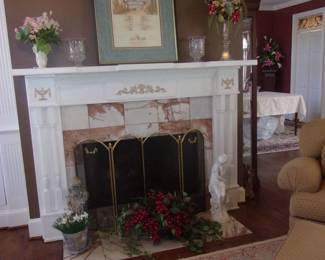 Picture, Statues, Fireplace Screen, etc
