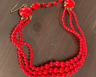 Lovely three strand choker from the 40’s. Japan