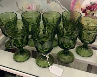 8 MCM green glasses 