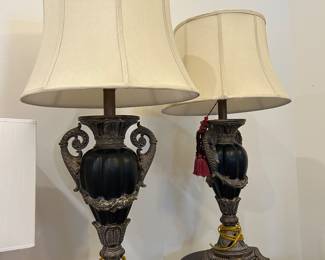 Matching designer lamps