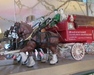 Budwiser Clydsdale horses and carriage.