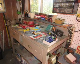 Workshop area - a work in progress!