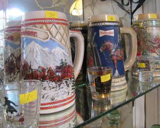Budweiser steins - collectibles!