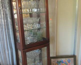 Cabinet in front entry.