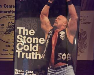 Autographed copy. But the "stone cold" truth is.......