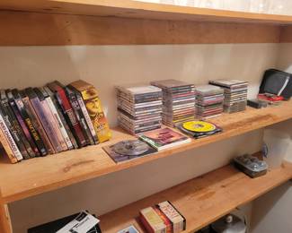 Dvds and CD'S.