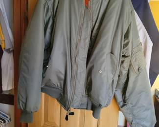 Flyers Jacket US Airforce USAF Quilted Military  Reversible USA.