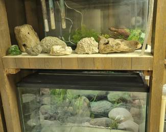 Fish aquariums and lots of extras!