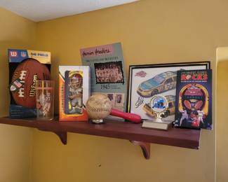 Sports memorabilia.