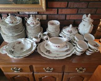 Beautiful set of German made Royal thal pompadour china.