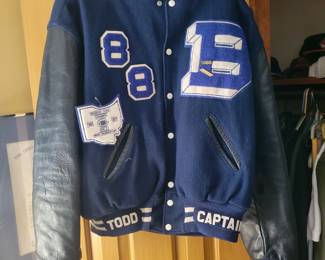 Vintage 1988 blue devils letterman football jacket!