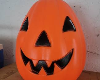 Vintage jack-o-lantern blow mold.