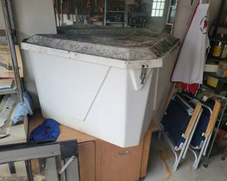 Fiberglass boat dock storage!