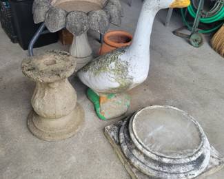 Concrete Swan and other outdoor items. There are Swan clothes available as well!