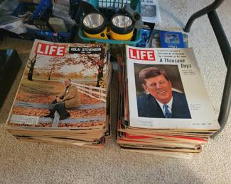 Vintage life magazines.