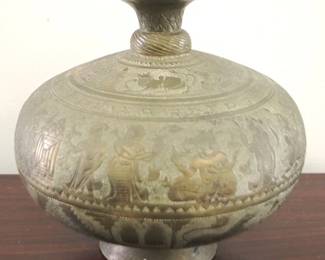 5 - Brass Water Pot - 8" tall
