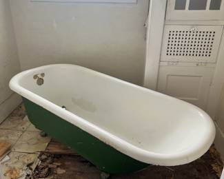 antique porcelain claw foot tub #1