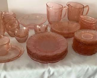 VTG Pink Depression Glassware