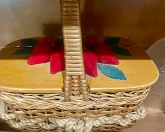 Lots of hand woven baskets