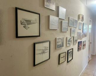 Aviation sketches and photos