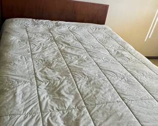 Milo Baughman Long Dresser, wall mirrors (2), night stand and headboard 