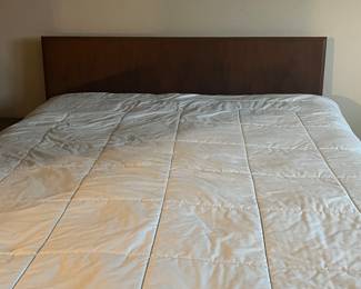 Milo Baughman Long Dresser, wall mirrors (2), night stand and headboard 