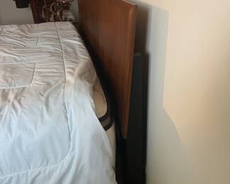 Milo Baughman Long Dresser, wall mirrors (2), night stand and headboard 