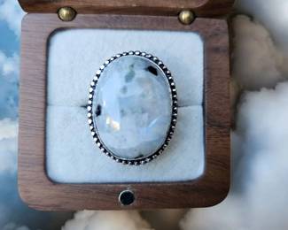 Rainbow Moonstone Ring See Video  Tested