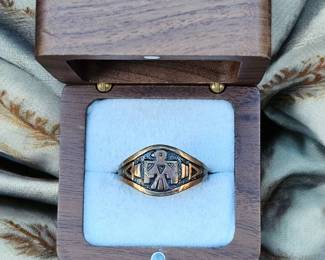 Vintage Copper Thunderbird Ring