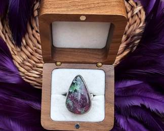 Ruby Fuchsite Ring Tested 
