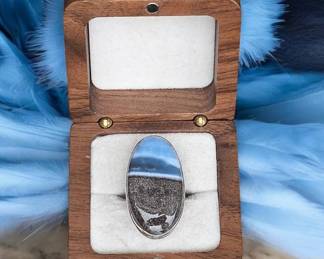 Owhyee Blue Opal Ring Tested