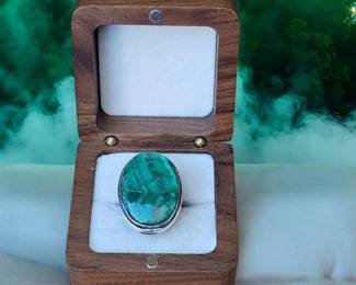 Pretty Malachite Ring Tested