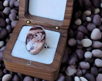 Radiant Coconut Jasper Ring Tested