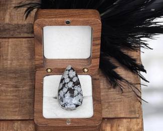 Snowflake Obsidian Ring Tested