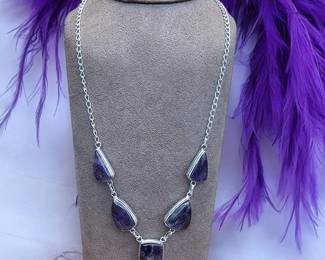 Natural Amethyst Necklace Tested  See Pictures 