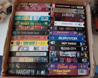 VHS cult, horror, sci-fi VHS