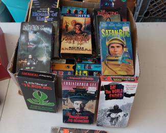 VHS cult, horror, sci-fi VHS