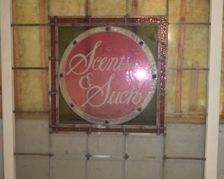 Stained glass wall unit 