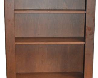 Open bookshelves with closed storage on the bottom 