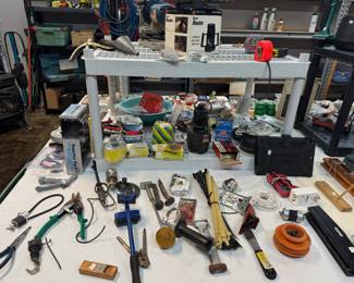 Miscellaneous tools and garage items