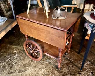 MCM Double Drop Leaf Tea Cart