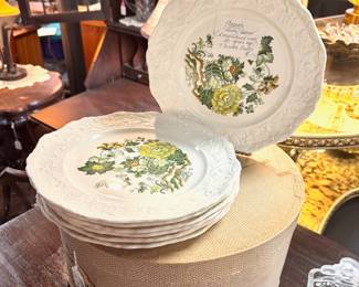 7 Dinner Plates by MASON'S, Henley Pattern (Discontinued over 50 years ago!)