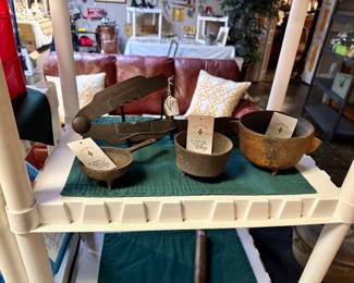 Small Antique Cast Iron Pots