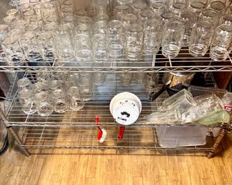 Glass Canning Jars, different sizes 