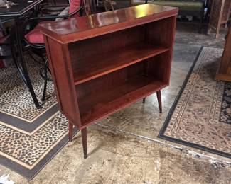 MCM, 2-Shelf Mahogany Cabinet